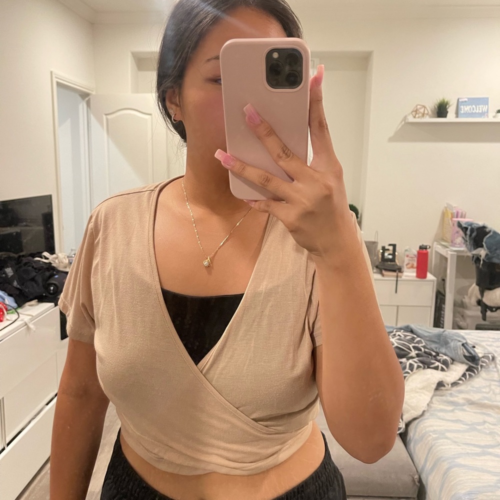Light brown top